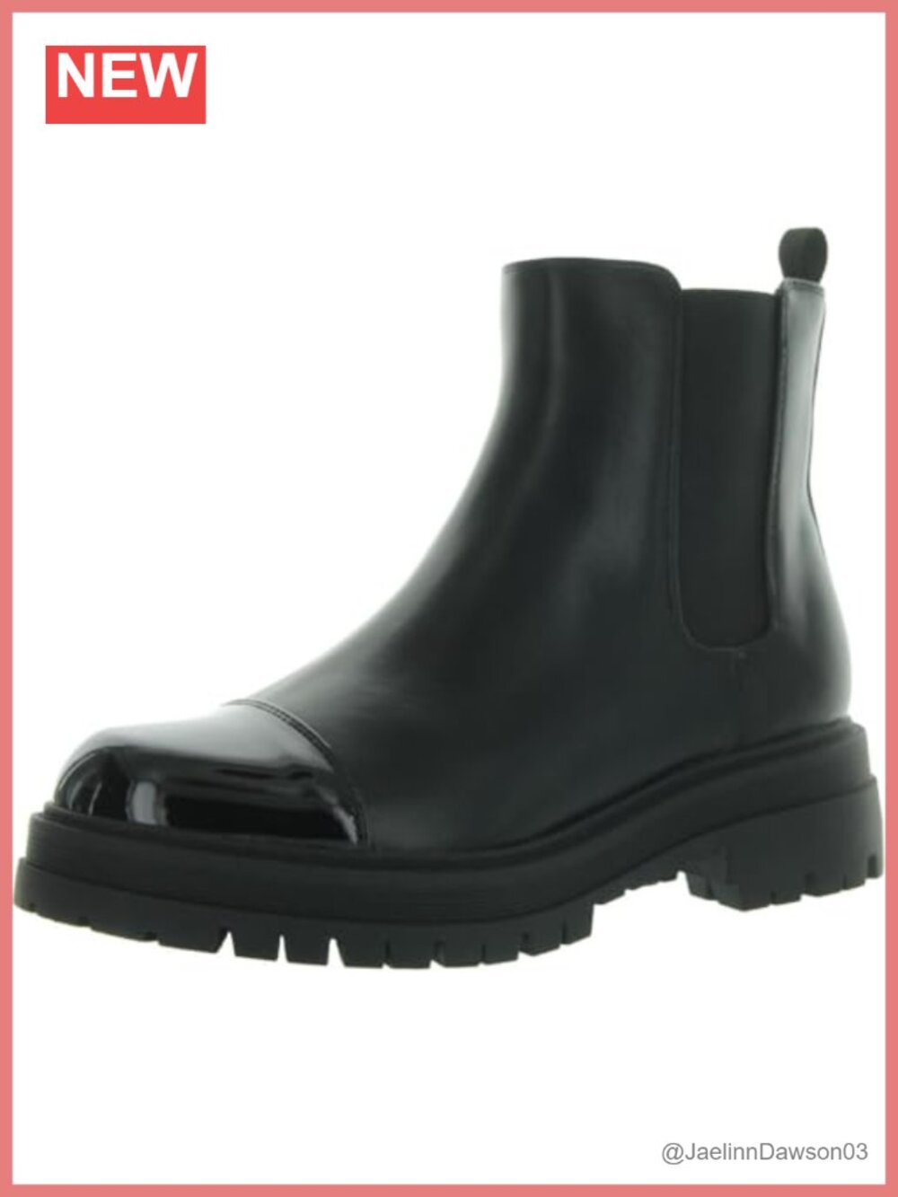 Marc Fisher Women's Pietro Ankle Booties Faux Leather Pull-On Lug Sole